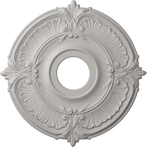 18 in. x 4 in. ID x 5/8 in. Attica Urethane Ceiling Medallion (Fits Canopies upto 5 in.), Hand-Painted Ultra Pure White