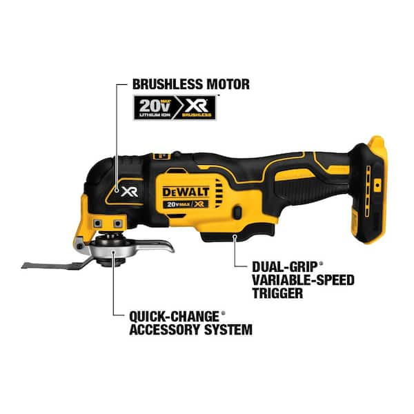 DEWALT 20V MAX Cordless 6 Tool Combo Kit with 2 20V 2.0Ah