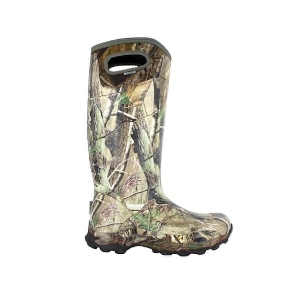 BOGS Bowman Camo Men's 16 in. Size 4 Realtree Waterproof Rubber Hunting Boot
