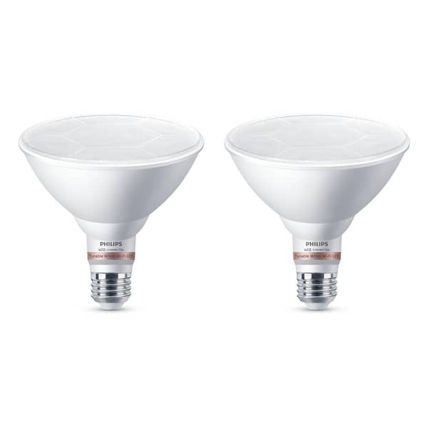 Philips Tunable White PAR38 LED 120W Equivalent Dimmable Smart Wi-Fi Wiz Connected Wireless Light Bulb (2-Pack)