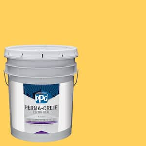 Color Seal 5 gal. PPG1206-6 Fuzzy Navel Satin Interior/Exterior Concrete Stain