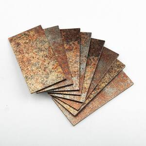 Subway Collection Rusty 3 in. x 6 in. PVC Peel and Stick Tile (4 sq. ft./32-Sheets)