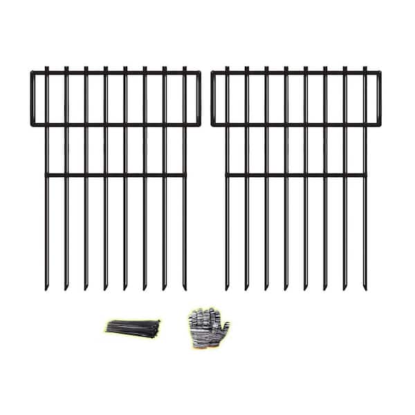 Animal Barrier Fence No Dig 1 in. Metal Garden Fence 25pcs Rustproof Panels for Outdoor Dog and Yard Protection
