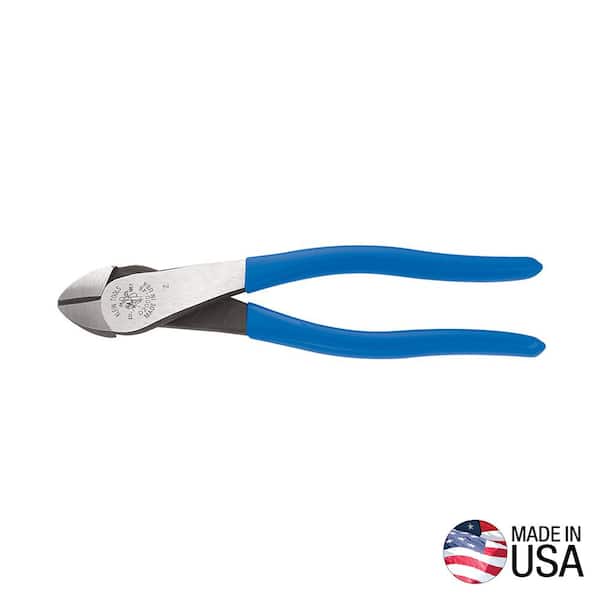 Klein Tools 8 in. High-Leverage Diagonal-Cutting Pliers with Angled Head