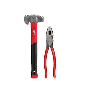 36 oz. 4-in-1 Lineman's Hammer with 9 in. High-Leverage Lineman Pliers
