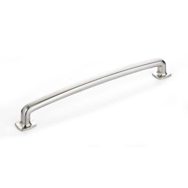 Richelieu Hardware Terrebonne Collection 7-9/16 in. (192 mm) Classic Brushed Nickel Curved Cabinet Bar Pull