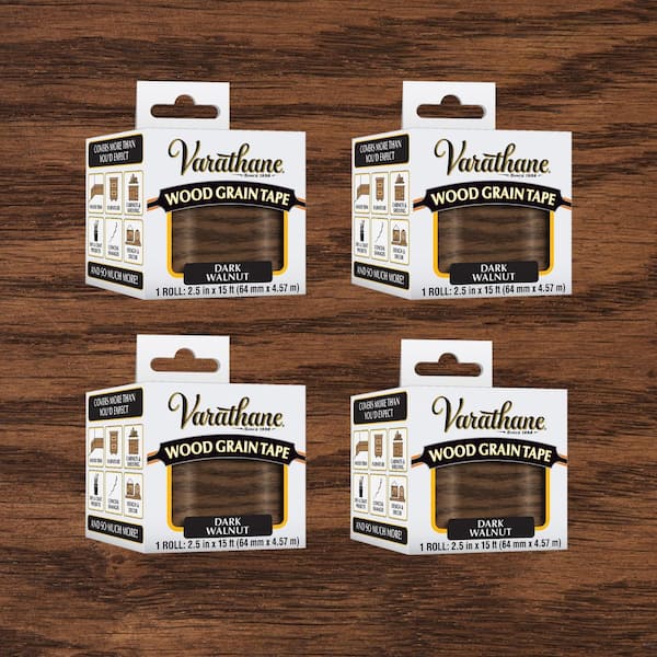 1 Roll Wood Grain Tape Dark Walnut (Case of 4)