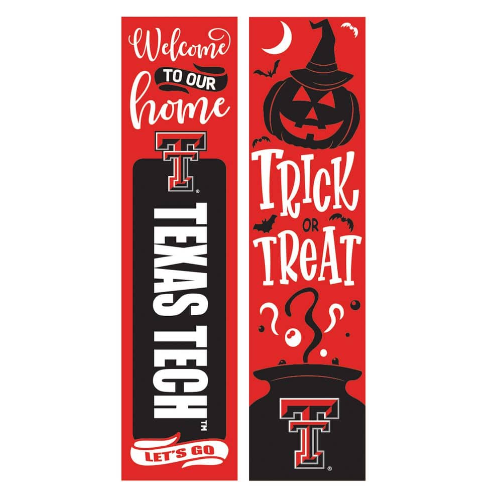 Evergreen 47 in. Double Sided Leaner Halloween Porch Sign, Texas