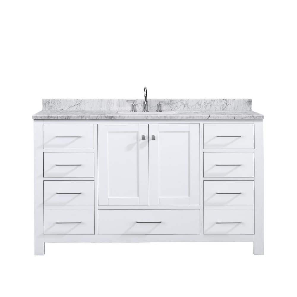 PROOX 60 in. W x 22 in. D x 38.94 in. H Freestanding Bath Vanity in