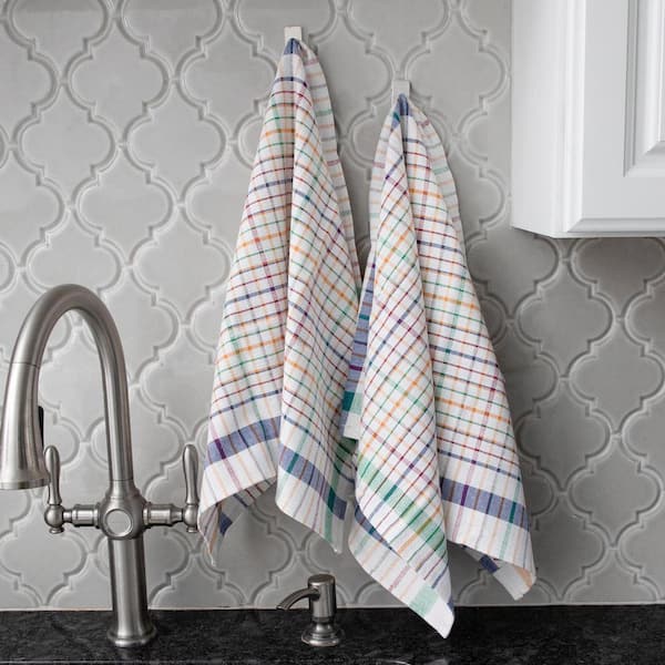 RITZ Royale White Solid Cotton Kitchen Towel (Set of 2) 012988 - The Home  Depot