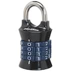 Combination Locker Lock, Resettable, Assorted Colors