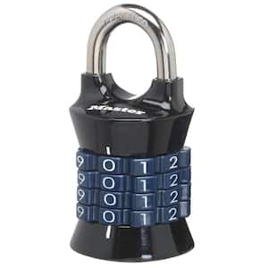 Combination Locker Lock, Resettable, Assorted Colors