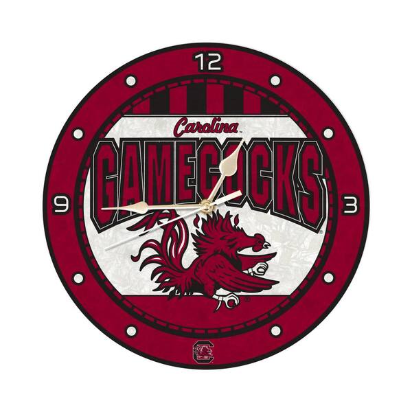 The Memory Company NCAA - 12 in. South Carolina Art Glass Clock
