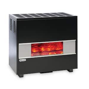 50,000 BTU Fireplace Front Liquid Propane Gas Room Heater