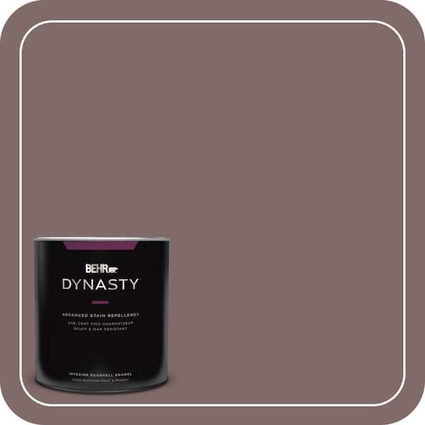 BEHR DYNASTY 1 qt. #MQ1-41 Autumn Ashes One-Coat Hide Eggshell Enamel Interior Stain-Blocking Paint and Primer