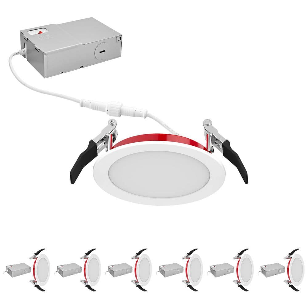 4 In. Integrated LED Recessed Light, 5CCT, 2 Hour Fire Rated, 820LM, 10W, Dimmable, CRI90, IC Rated, UL Listed 6 Pack price history on PriceWatchPro