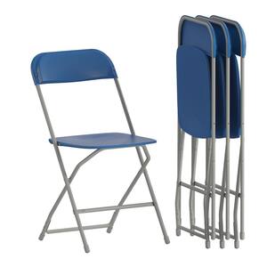 Blue Metal Folding Chairs