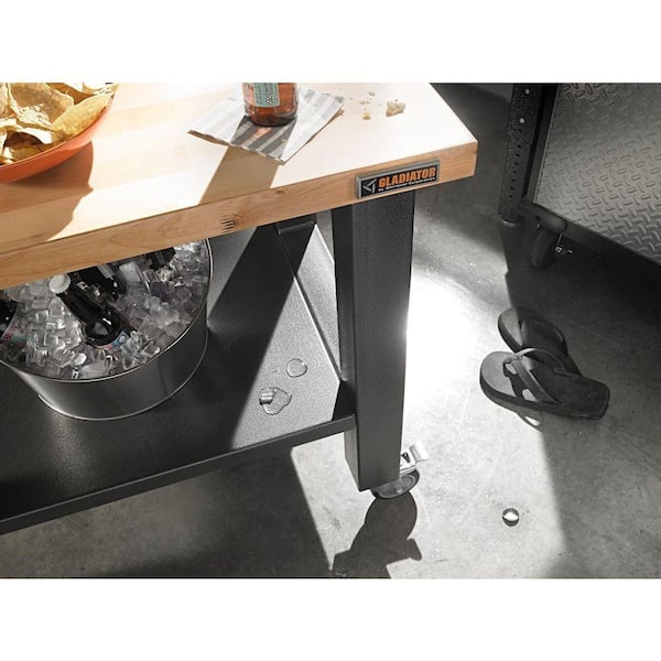Gladiator - 3 ft. Mobile Workbench with Hardwood Top