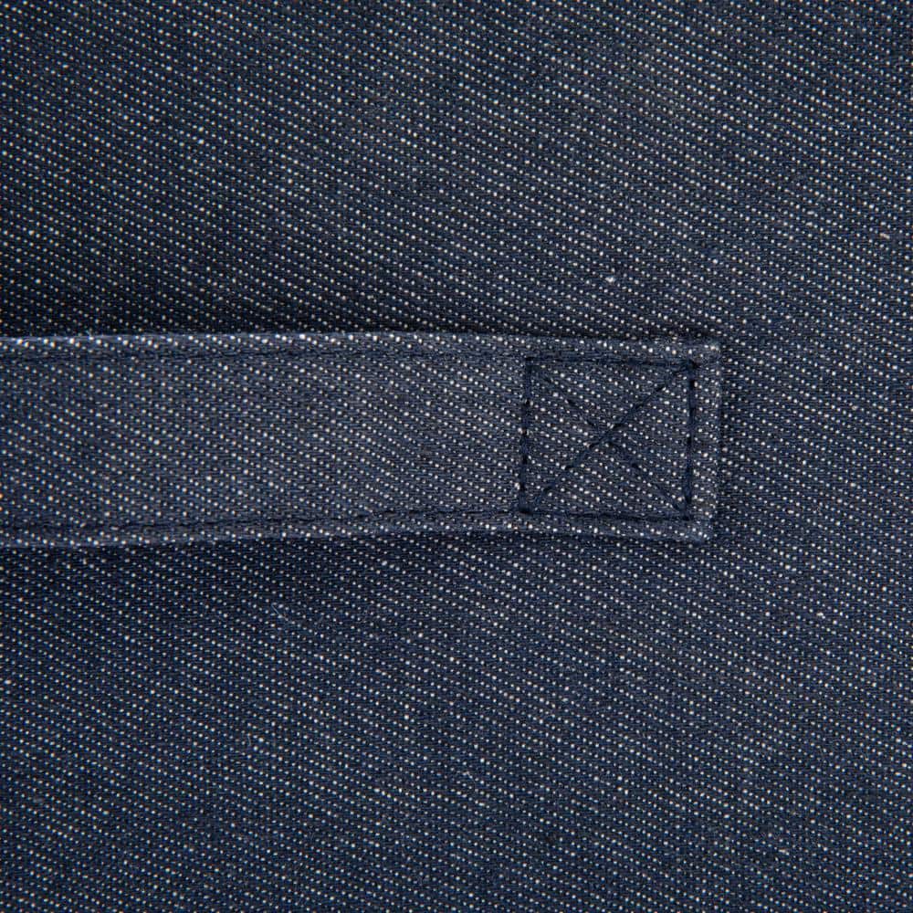 Denim Blue Fabric Stackable Storage Cubes with Cloth Handles