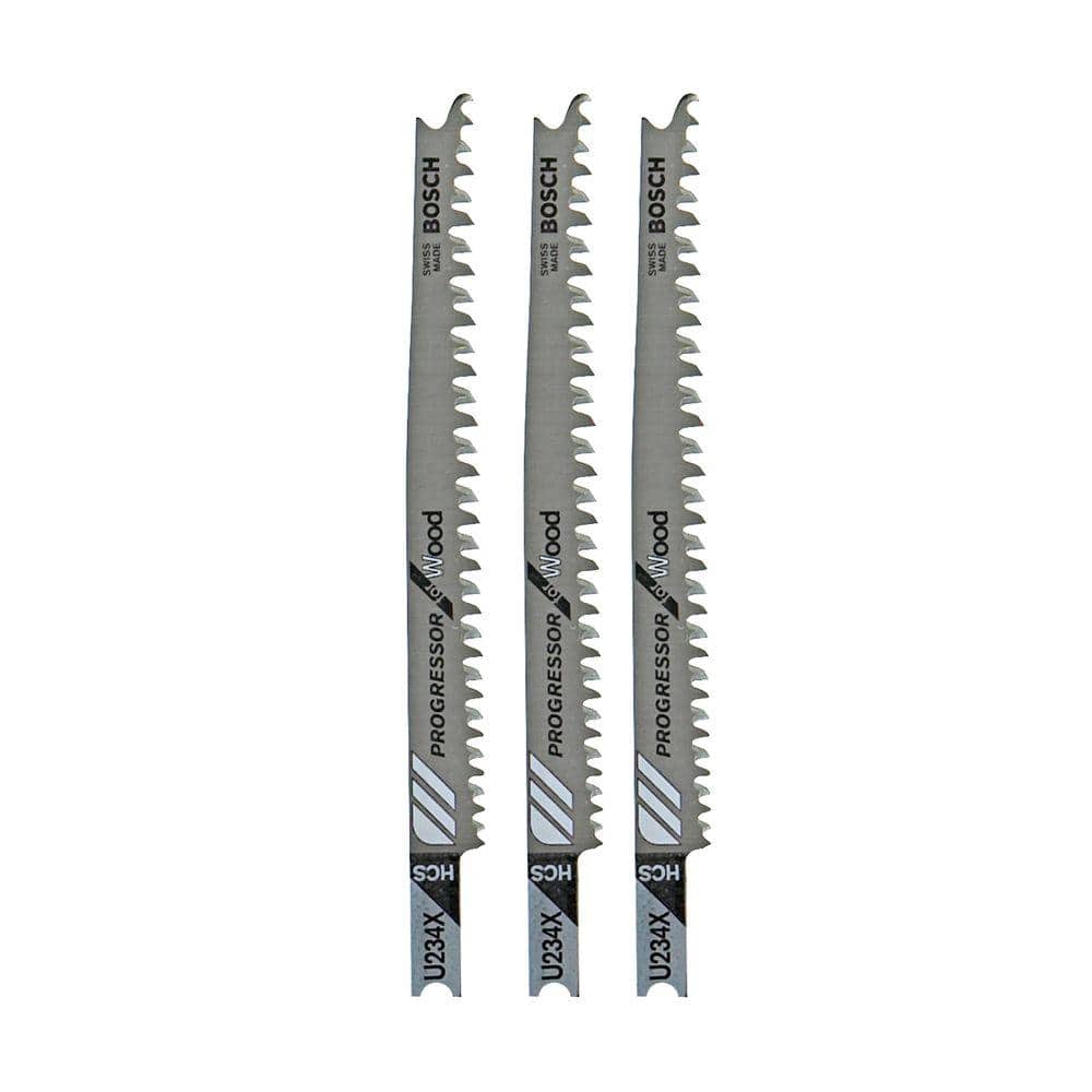 4-1/4 in. High Carbon Steel Progressor U-Shank Jig Saw Blade for Cutting Wo