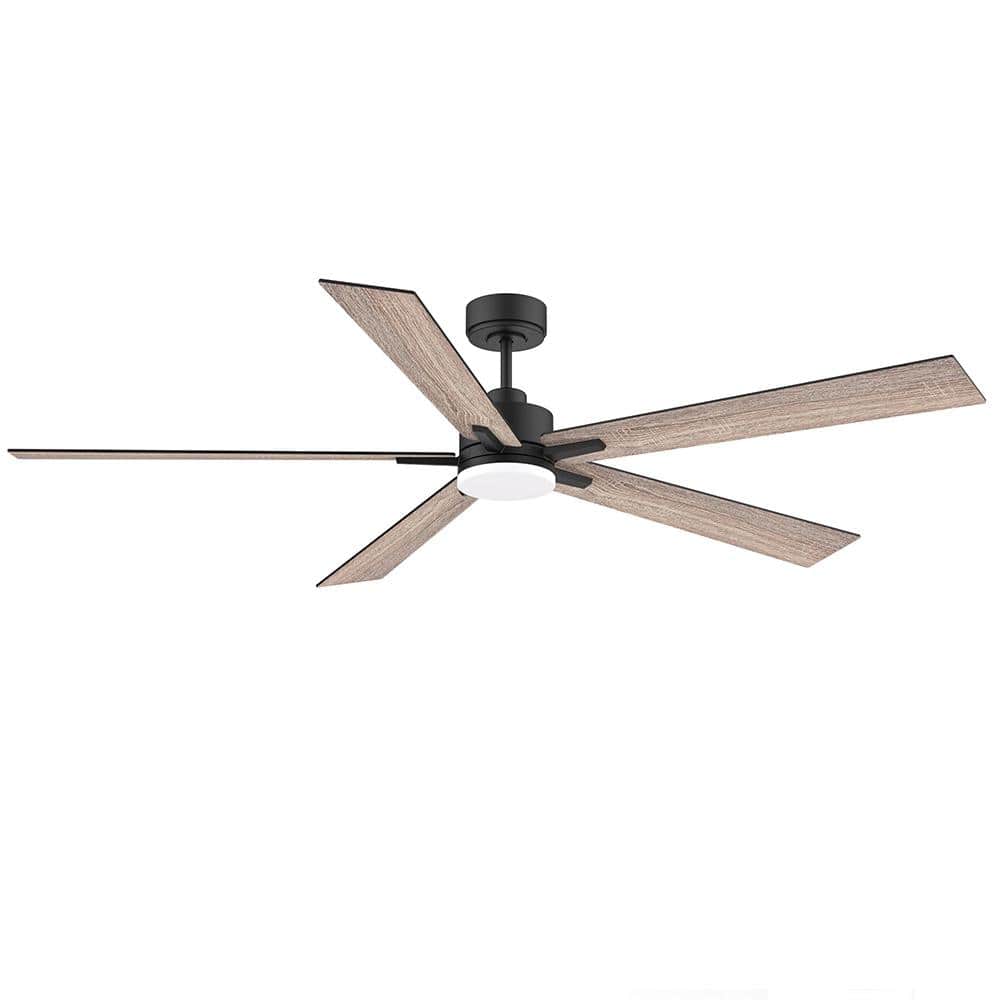 72 in. Intelligent Control Black 6 Speed Brown 2 Size Downrod Mount Standard Ceiling Fan with 3CCT Dimmable Light price history on PriceWatchPro