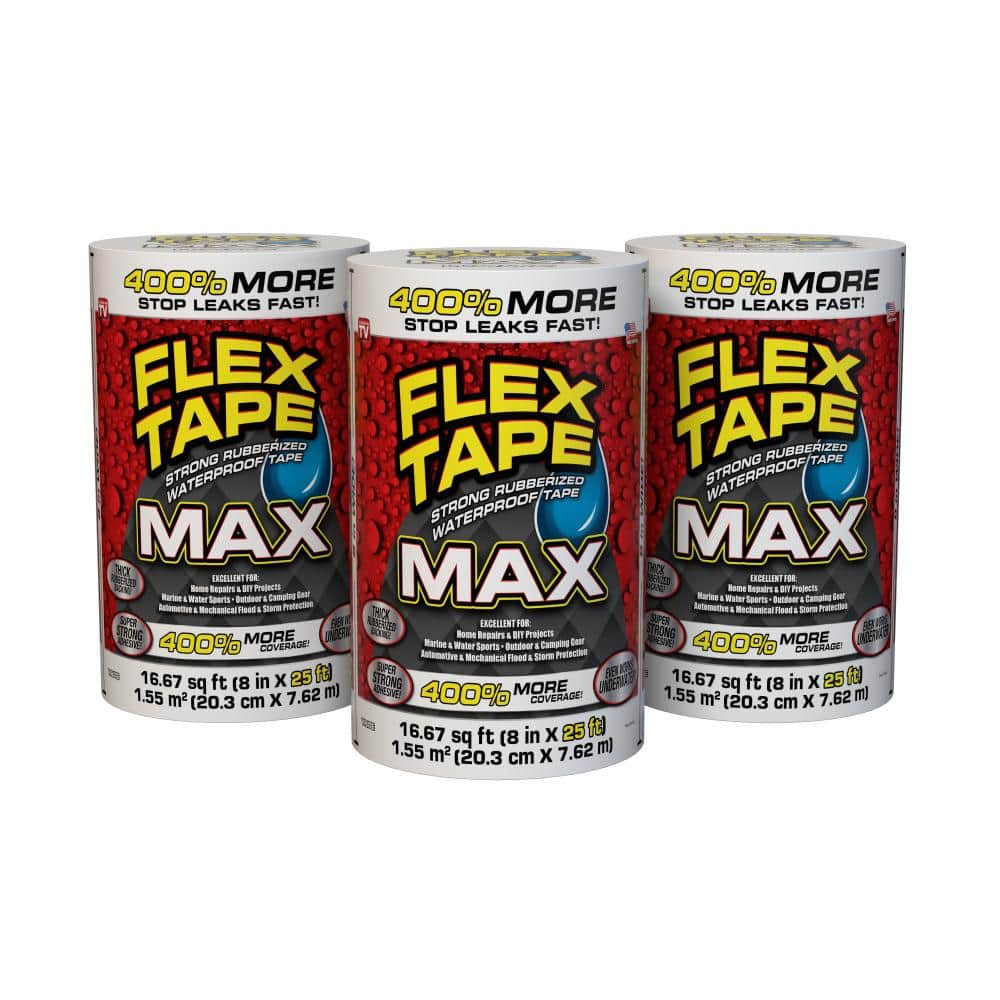 Reviews for FLEX SEAL FAMILY OF PRODUCTS Flex Tape MAX White 8 in. x 25 ...