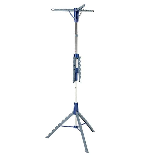 Honey-Can-Do 28.5 in. x 69 in. Black 2-Tier Drying Garment Rack