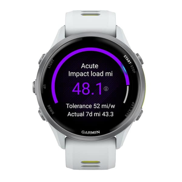 Garmin Forerunner 970 Running Smartwatch in Whitestone/Amp Yellow