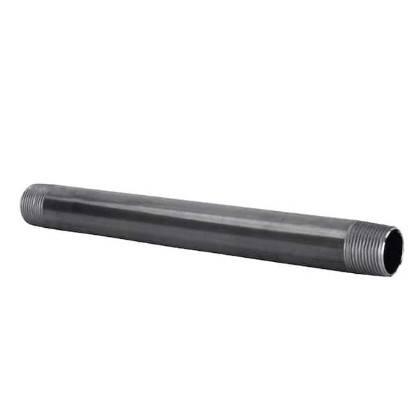 STZ 1/2 in. x 3 ft. Black Steel Schedule 40 Cut Pipe