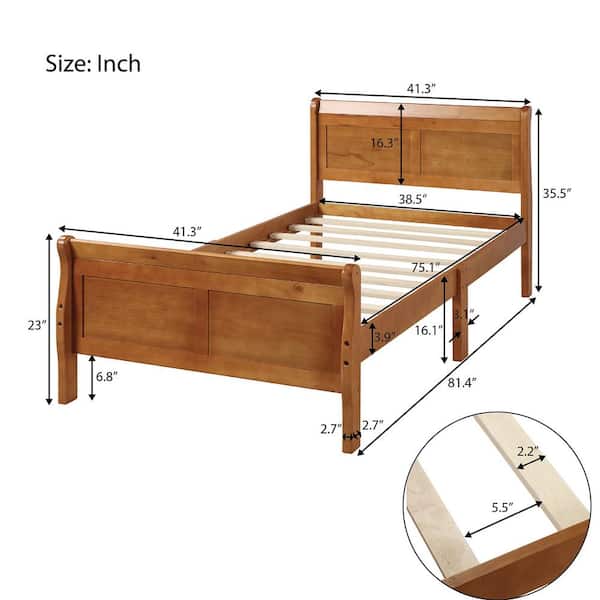 Headboard Footboard Wood Slat Support, Wood Slat Twin Bed Frame