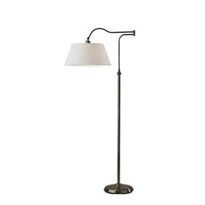 Rodeo 60 in. H Pewter Floor Lamp