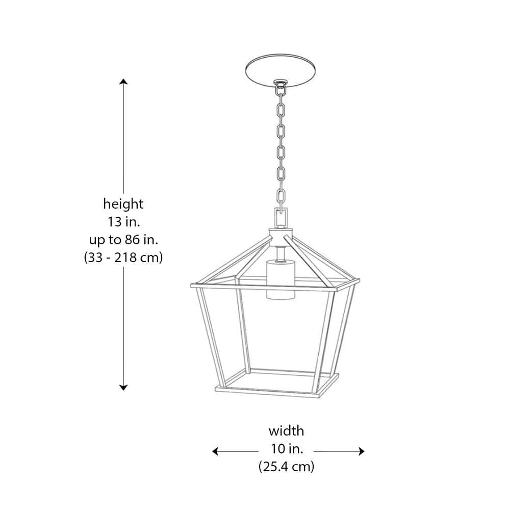 Farmhouse Industrial Black Metal Cage Mini Pendant Light