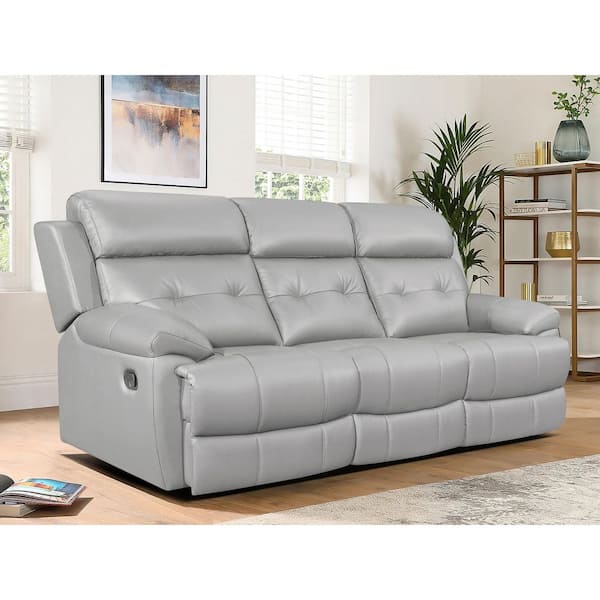 Oswald leather power reclining sofa