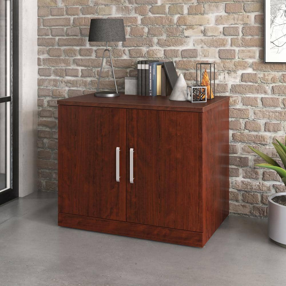 Classic Cherry Adjustable Shelving Office Storage Cabinet