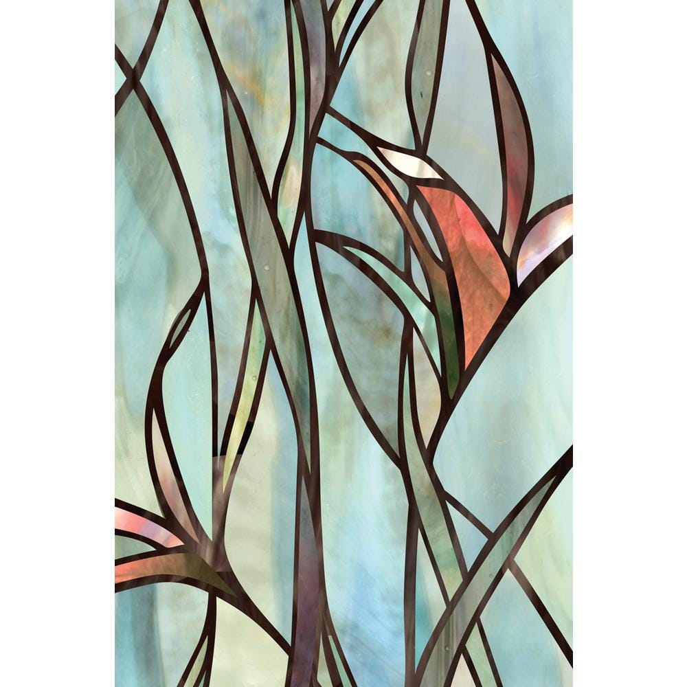 Savannah Decorative Stained Glass Window Film, 24" x 36", Multicolor