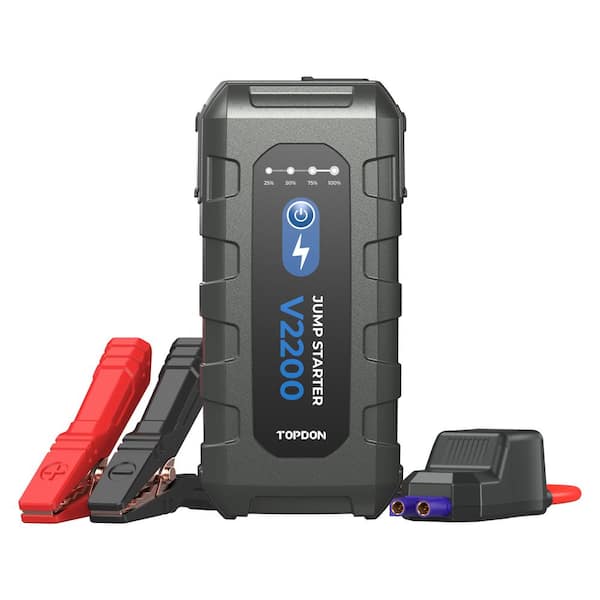V2200-2200 Peak Amp Jump Starter, Power Bank, and Flashlight