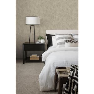 Luster Collection Cream Embossed Abstract Spot Metallic Finish Paper on Non-Woven Non-Pasted Wallpaper Sample