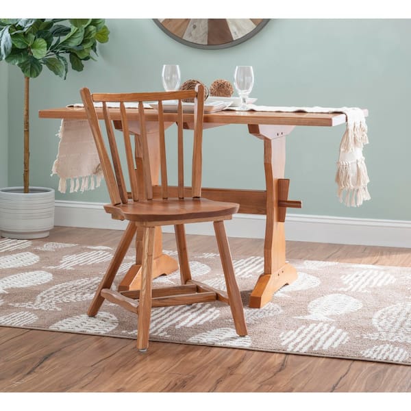Linon Home Decor Winston Oak Wood Dining Side Chair Set of THDAC3807