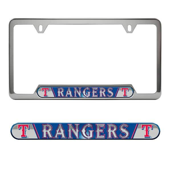 FANMATS Texas Rangers Embossed License Plate Frame 6.25in x 12.25in