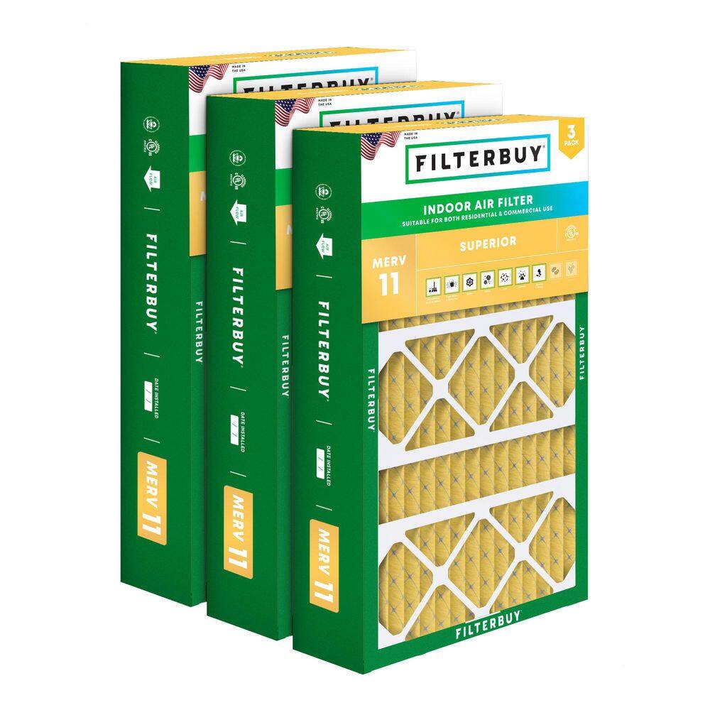15.75 in. x 27.63 in. x 3.5 in. MERV 11 (FPR 7) Allergen Defense Pleated HVAC Furnace Air Filters for Aprilaire (3-Pack) price history on PriceWatchPro