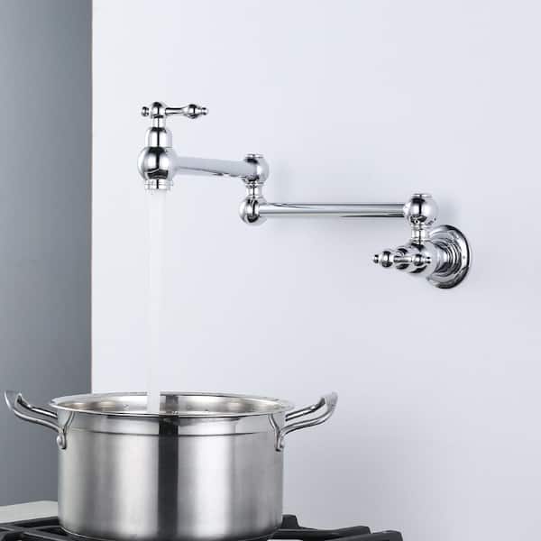 Wall Mounted Pot Filler Only For Cold in Chrome