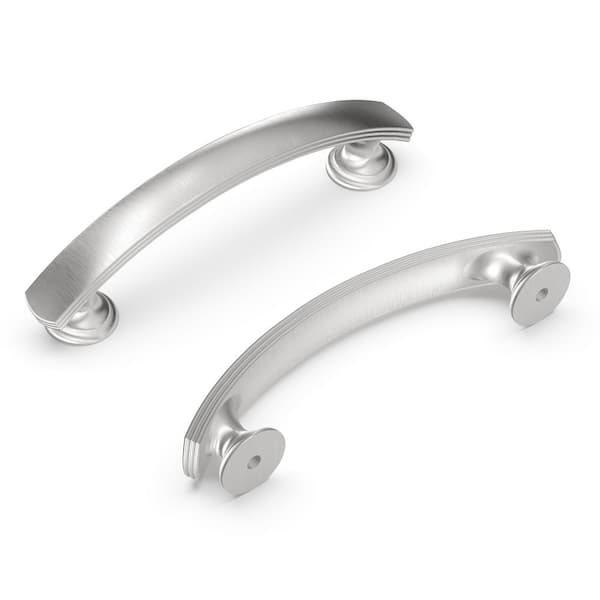HICKORY HARDWARE American Diner 3 in. Modern Arch Cabinet Pull Stainless Steel Handle for Kitchen, Bathroom, and Furniture (10 Pack)