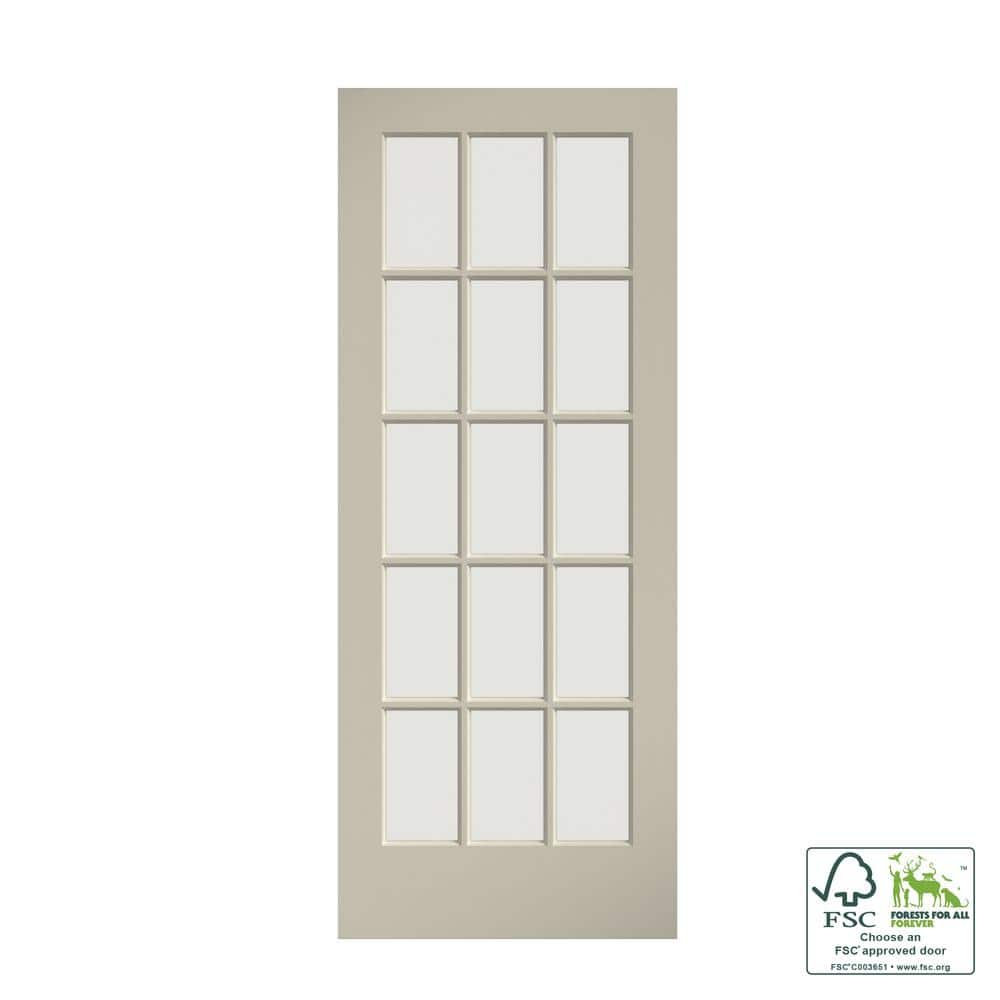 Reviews for eightdoors 36 in. x 80 in. Clear Glass 15Lite True Divided