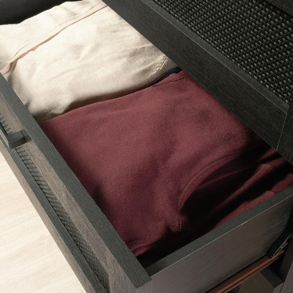 Raven Oak Black Coastal 4-Drawer Vertical Dresser