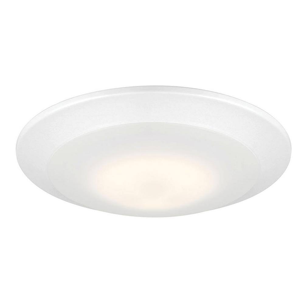 7-Inch White Aluminum LED Flush Mount Ceiling Light, 6-Pack