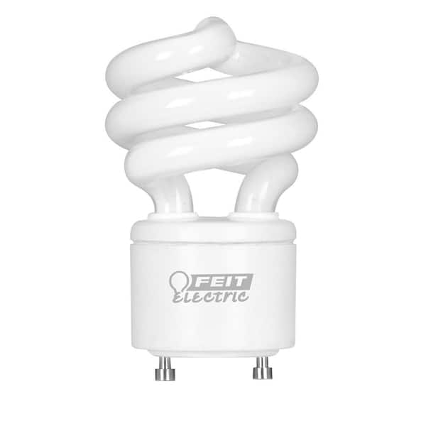 Feit Electric 60-Watt Equivalent T3 Spiral Non-Dimmable GU24 Base CFL Compact Fluorescent Light Bulb, Cool White 4100K