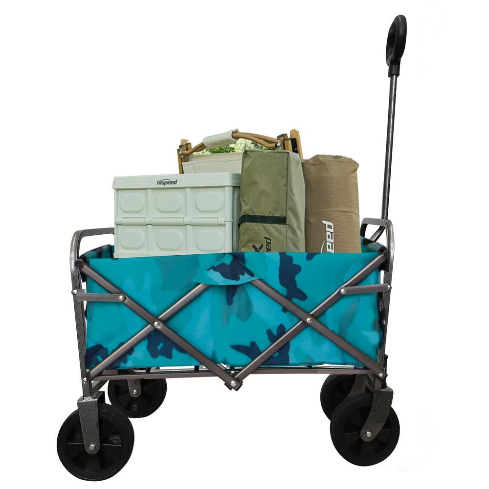 Outdoor Steel Folding Wagon Cart Serving Cart