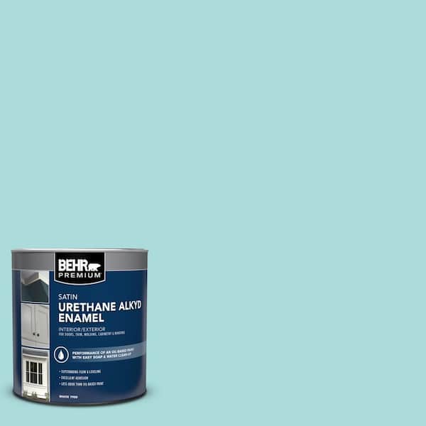 BEHR PREMIUM 1 qt. #M460-2 Beachside Drive Satin Enamel Urethane Alkyd Interior/Exterior Paint
