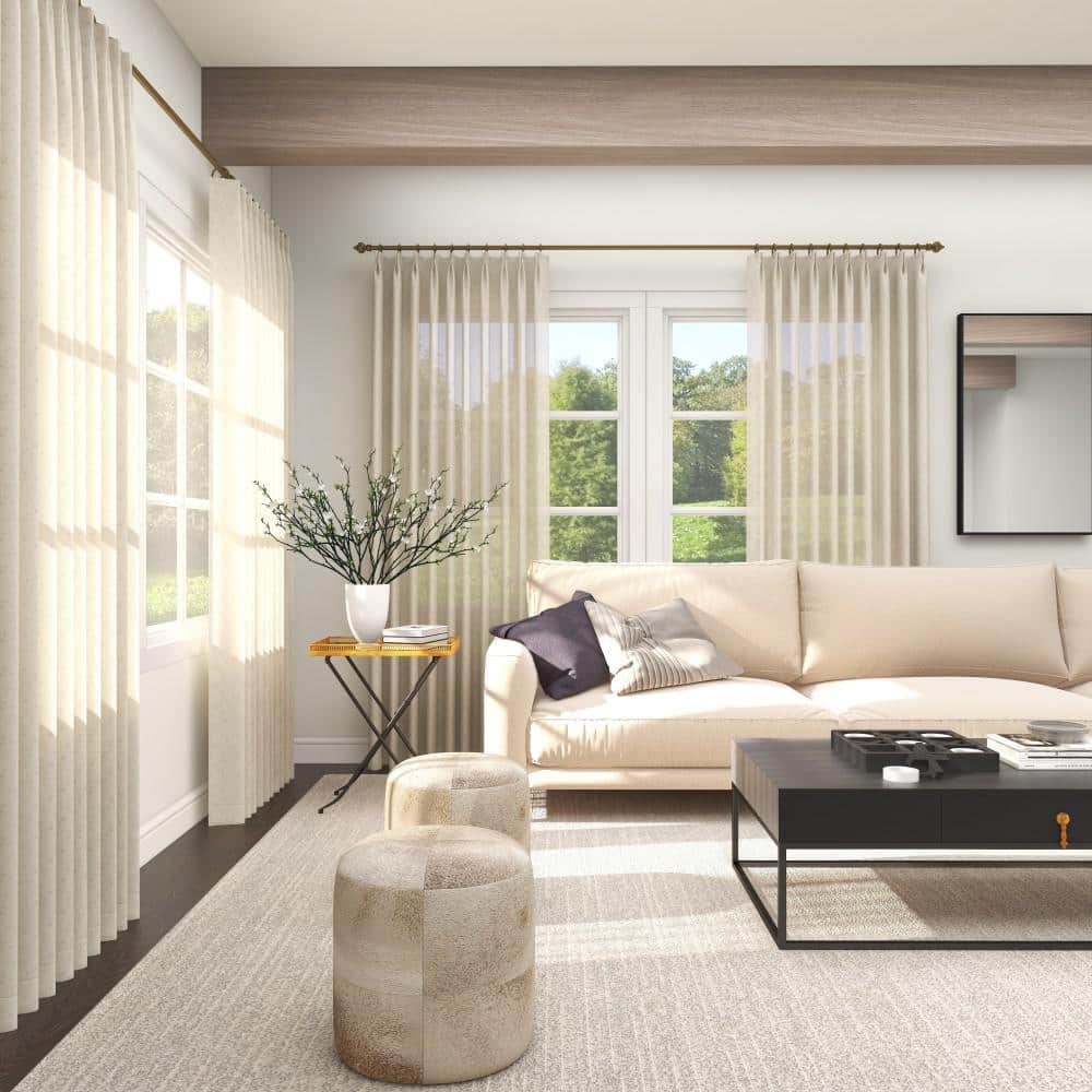 Elegant Gold Metal and Stone Rectangular Accent Table
