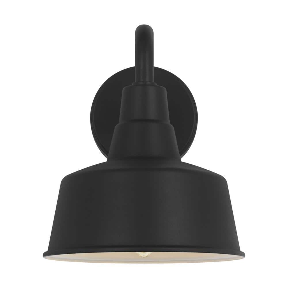 Textured Black Aluminum Barn Light Wall Lantern